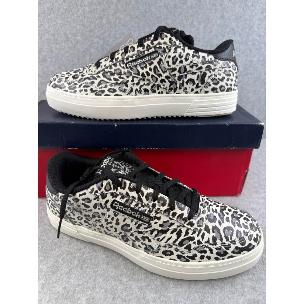 Reebok Club MEMT Bold Women's Size 9 Leopard Print‎ Fashion Sneakers